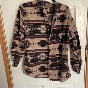 Men’s L Woods & Water button down shirt